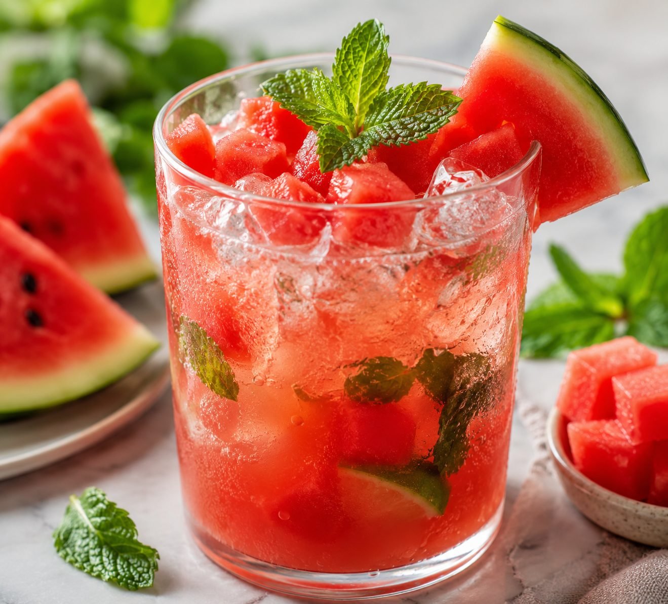 Watermelon Basil Cooler